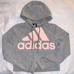 Cropped adidas hoodie